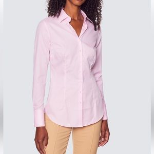 Pink button down shirt